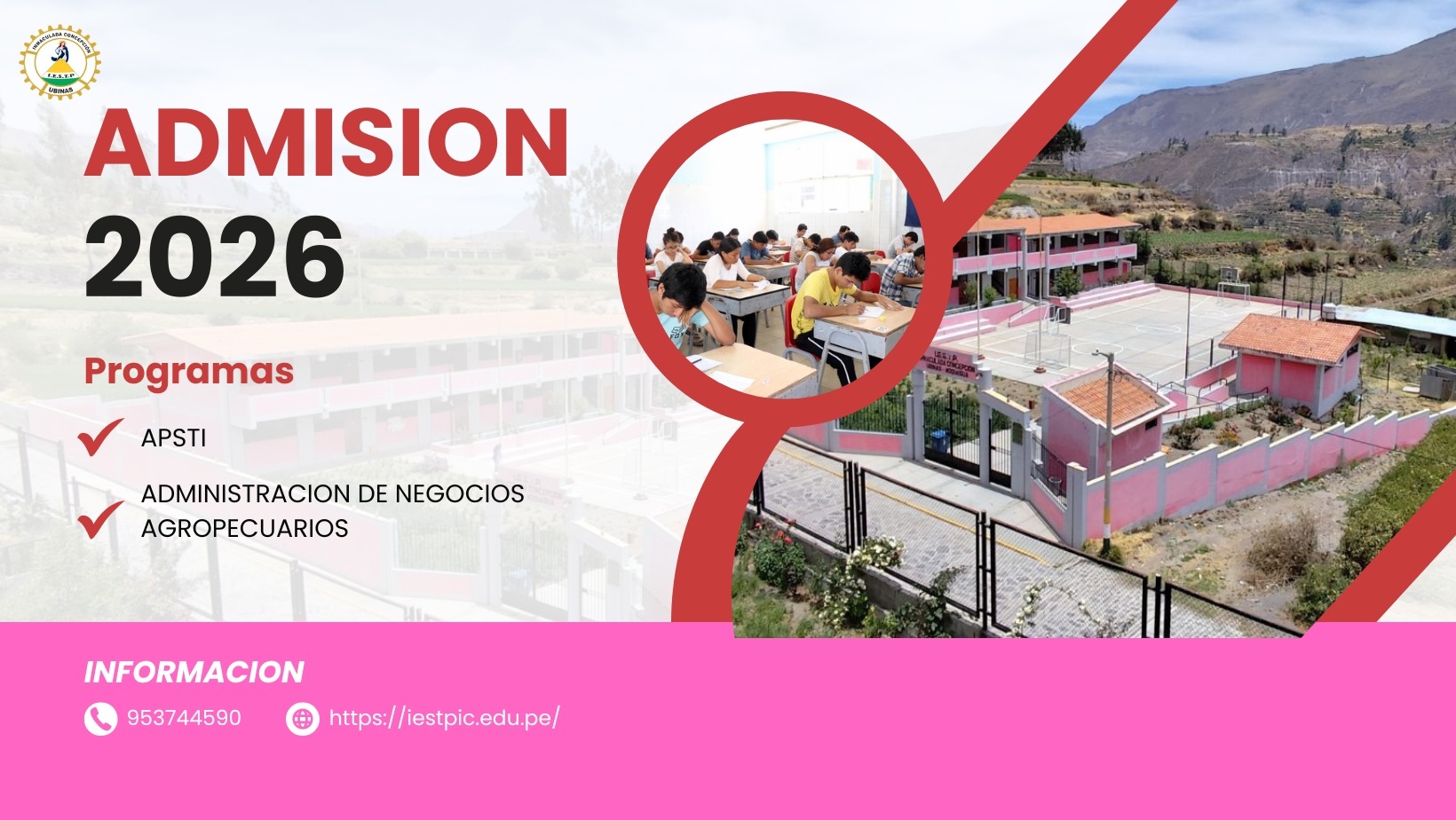 Afiche Admisión 2026 IESTPIC
